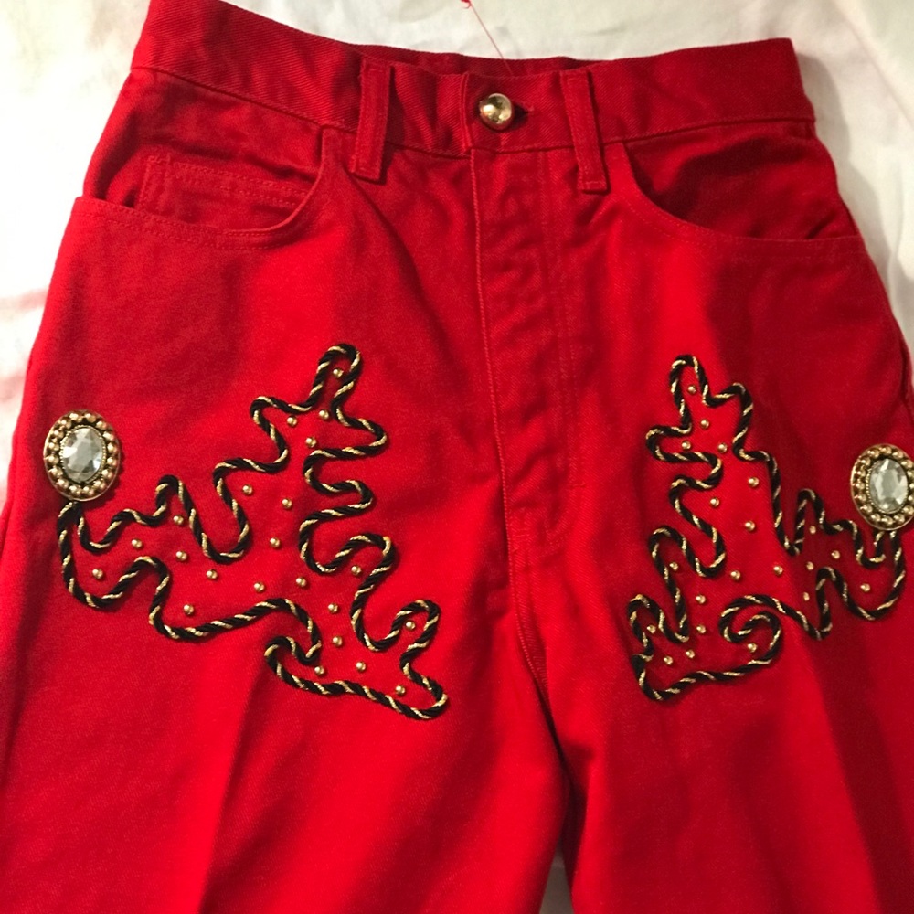 VTG Robin Berry Embroidered High Waisted Jeans